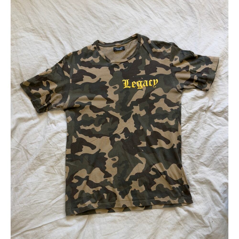 ZARA Man Legacy Camo Short Sleeve Printed Tshirt